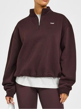 Oner Active Foundations 1/4 Zip Sweatshirt Plum Brown US L / UK XL